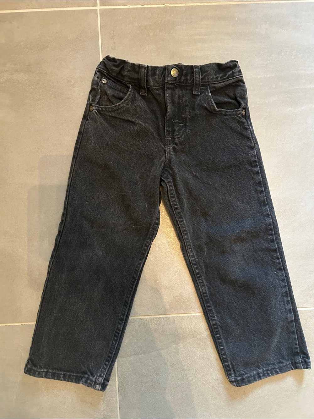 Vintage wrangler washed black jeans